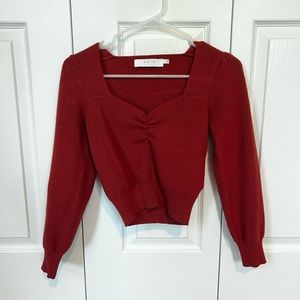 ASTR Sweetheart Neckline Sweater